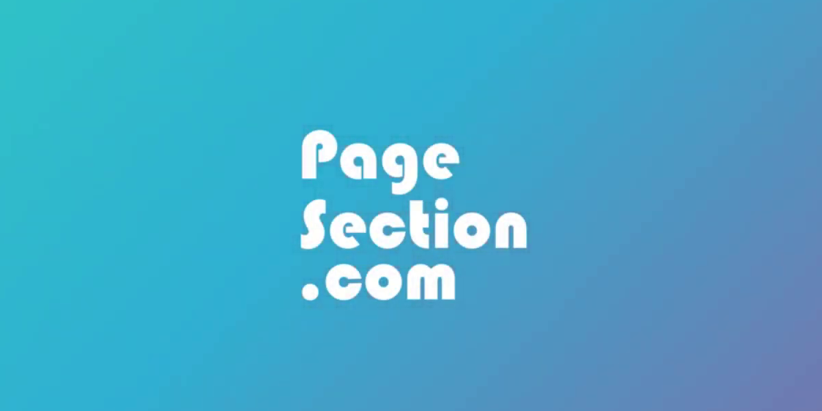 Meta image showing pagesection.com logo text